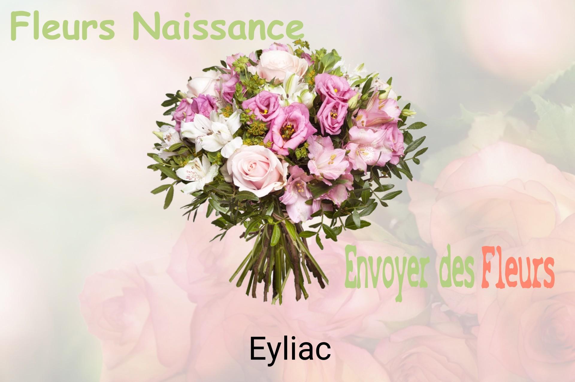 Bouquet de fleurs de naissance livré à Eyliac